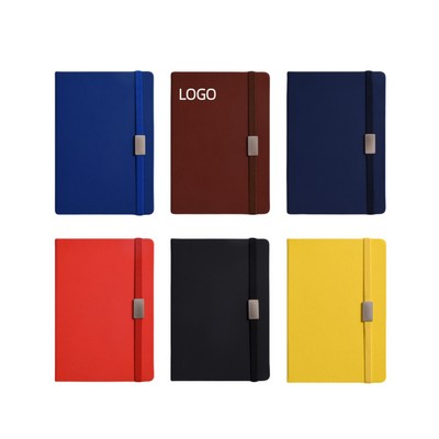 A5 Skin-Feel Hardcover Elastic Band Notebook