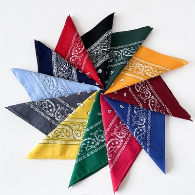 Custom 27.5" x 27.5" Cotton Square Scarf