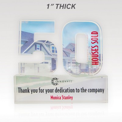 1" Acrylic Numerals Style 50 – Plus Series