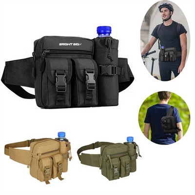 800D Tactical Waist Pack with Bottle Holder