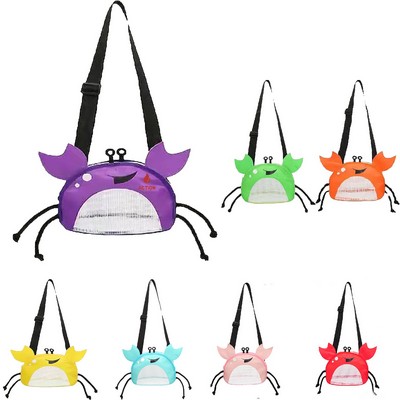Mesh Beach Tote&Crab shaped