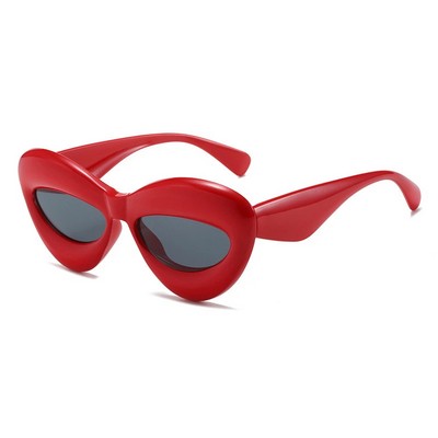 Neon Color Irvine Sunglasses with Cat Eye Silhouette