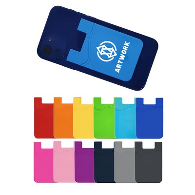Silicone Phone Wallet Case ID Card Sticker