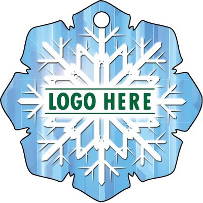 1/4" Recycled Wood Ornaments-Snowflake 4
