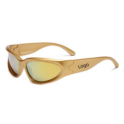 Y2K Wrap Around Futuristic Sunglasses