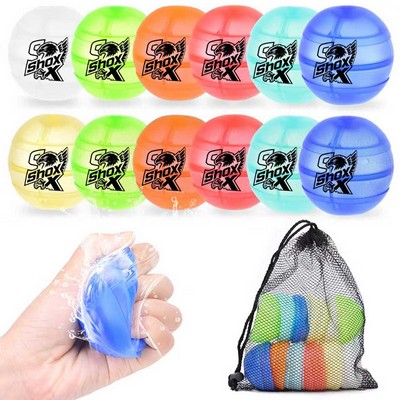 MOQ 20 Reusable Double Sided Water Filling Silicone Toy Ball
