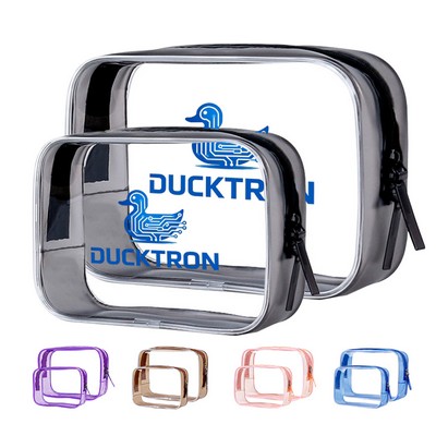 2 Pack Clear Makeup Bag