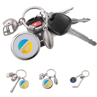 Custom Image Key Chain With Epoxy Resin
