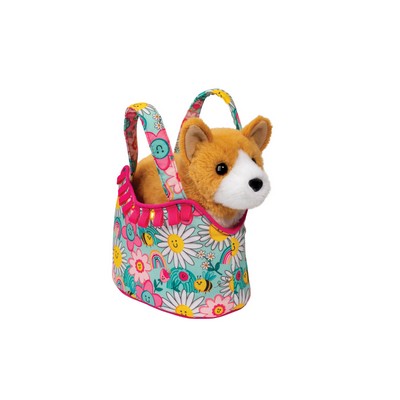 Sunny Smiles Sassy Pet Sak w/Corgi Dog Stuffed Animal