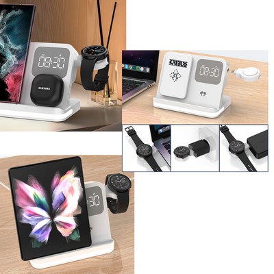 Three-In-One Wireless Charger With Desk Lamp