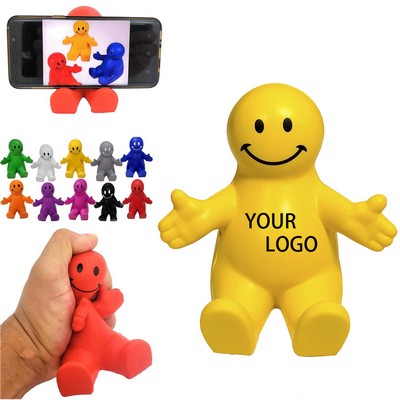 Squeezable Smile Phone Holder