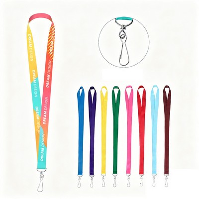 Economy Soft Polyester Lanyards