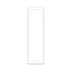 PEEL n SEAL™ 3 1/8" X 11" Blank Interior Addendum Sticker