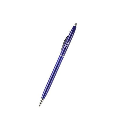 Wholesale Metallic Advertising Ballpoint Pen Elegant Twist-Action Promotional Pen Multi-Color