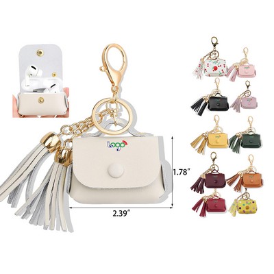 Phone Pods PU Leather Case with Tassels