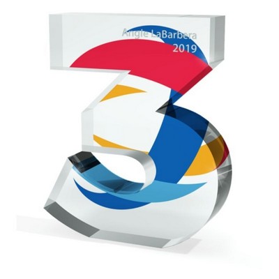 Acrylic Numeral 1 No Recess