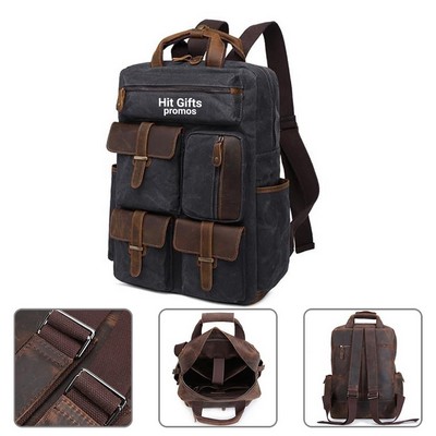 Leather Travel Backpack