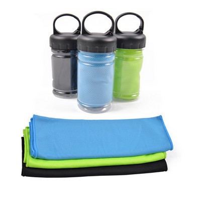 Summer Cooling Quick-Dry Ice Towel with Can Packaging