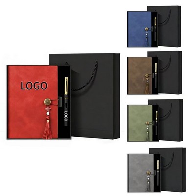 PU Leather Notebook Gift Set with Pen Elegant Journal