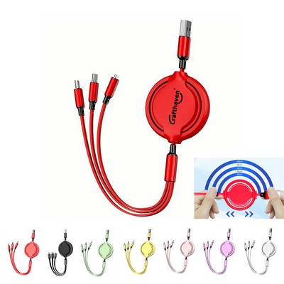 3" 1 Retractable Charging Cable
