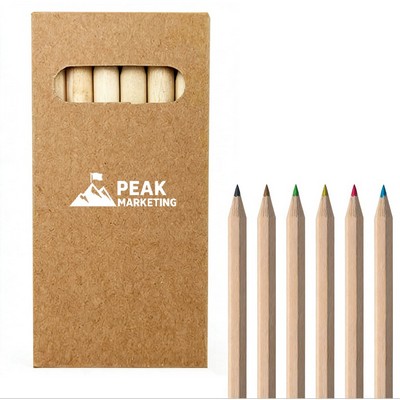 6-Color Wooden Pencil Set