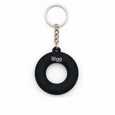 Soft PVC Tire Shaped Keychain