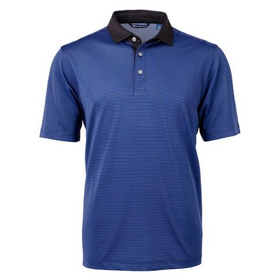 Cutter and Buck Virtue Eco Pique Micro Stripe Recycled Polo Men's Big and Tall