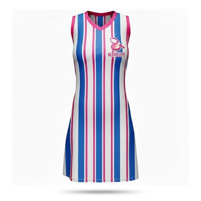 Women's Sublimated Poly Spandex Netball Dress 280GSM