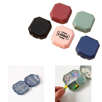 6-Compartment Travel Pill Organizer