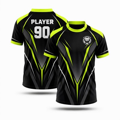 Unisex Sublimated Collared Crew Neck Rugby Jersey 280GSM