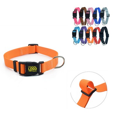 Adjustable Nylon Dog Collar