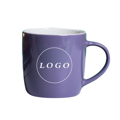 Minimalist Solid Color Ceramic Coffee Mug Premium Porcelain Tea Cup & Milk Mug Customizable