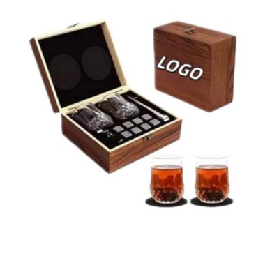 Wooden Whiskey Gift Set