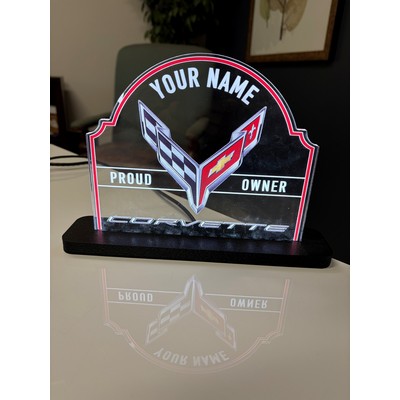 LED Desktop marker light, Illuminated Tabletop Display Sign