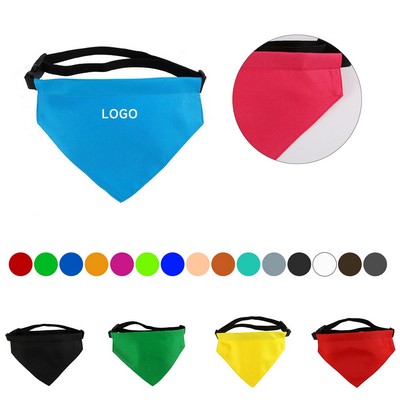 Adjustable Dog Cotton Bandanna