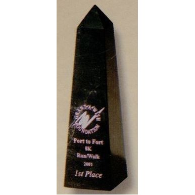 10" Black Marble Obelisk Award