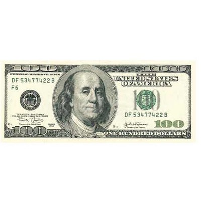 Hundred Dollar Bill Maxi Magnet (6")
