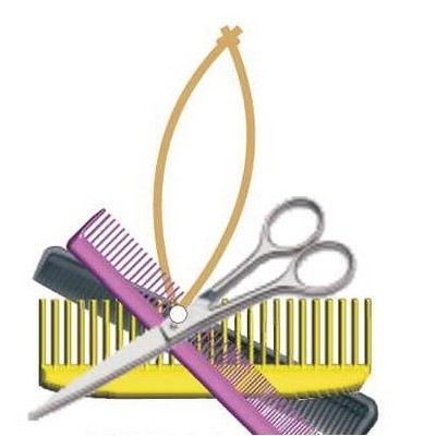 Beautician Combo Executive Ornament w/ Mirrored Back (12 Square Inch)