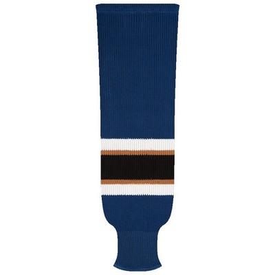 Washington Pro Series Blue & Black Away Socks w/White & Orange Stripes