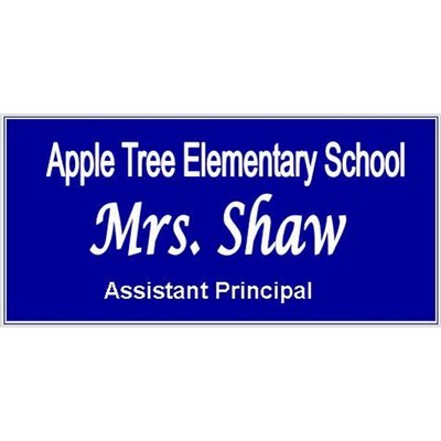 Name Badge - Laser Engraved - 1-1/4" x 3"