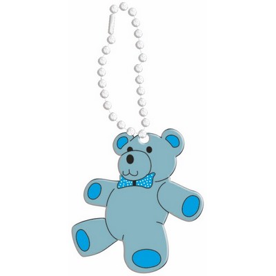 Teddy Bear Promotional Line Key Chain w/ Black Back (10 Square Inch)