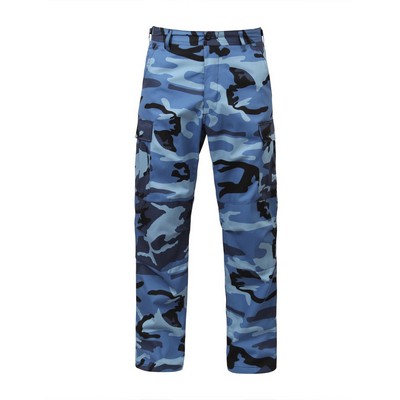 Sky Blue Camo Battle Dress Uniform Pants (XS to XL)