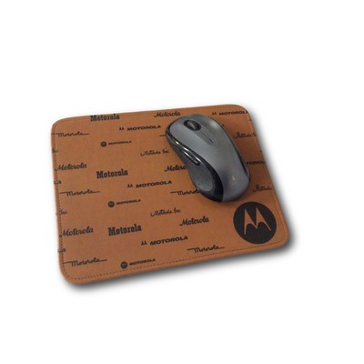 Custom Genuine Leather Mouse Pad (4 Color)