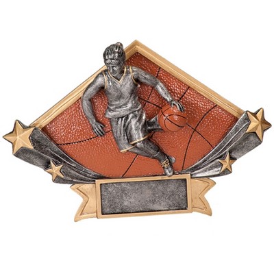 Female Basketball Diamond Star Trophy (4¼"x6¼")