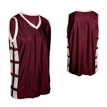 Women's Dazzle Cloth Jersey Shirt w/ Contrast Criss Cross Side Panel & Piping