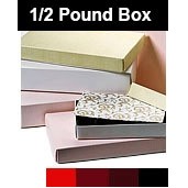 Gold Everyday Candy Box Tray w/12 Cavities (1/2 Lb.)