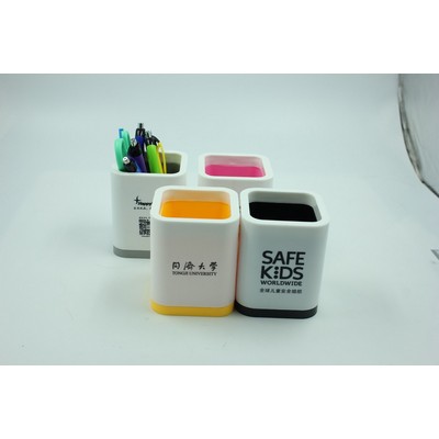 Square Multi-Functional Double Wall Pen Container
