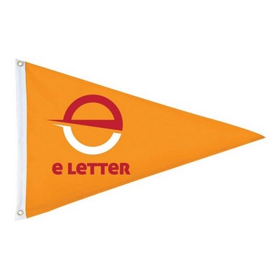 16"x24" Single-Sided Triangle Pennant Flag w Digital Print