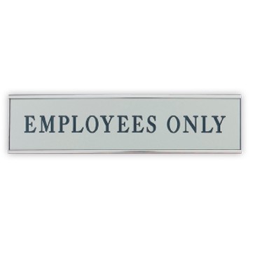 Engraved Sign with Metal Desk Base - Horizontal, 8"