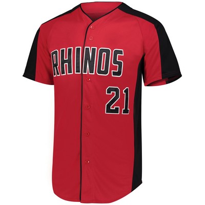 Augusta Sportswear Full-Button Baseball Jersey